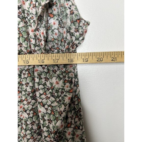 Knox Rose Top Shirt Womens Floral Flowy Boho Blouse Short Sleeve Size XL - Picture 4 of 7